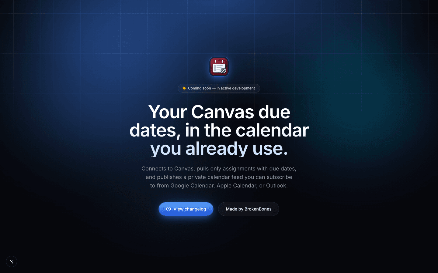 CanvasCal screenshot